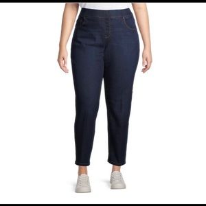 Denim Pull On Straight Leg Jean Size 2X